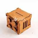 Locking piggy bank laser cut vector file