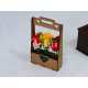 Wooden flower stand laser cut vector file