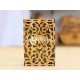 Wooden playing card box laser cut vector