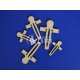 Honeycomb bed hold down pins laser cut