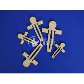 Honeycomb bed hold down pins laser cut