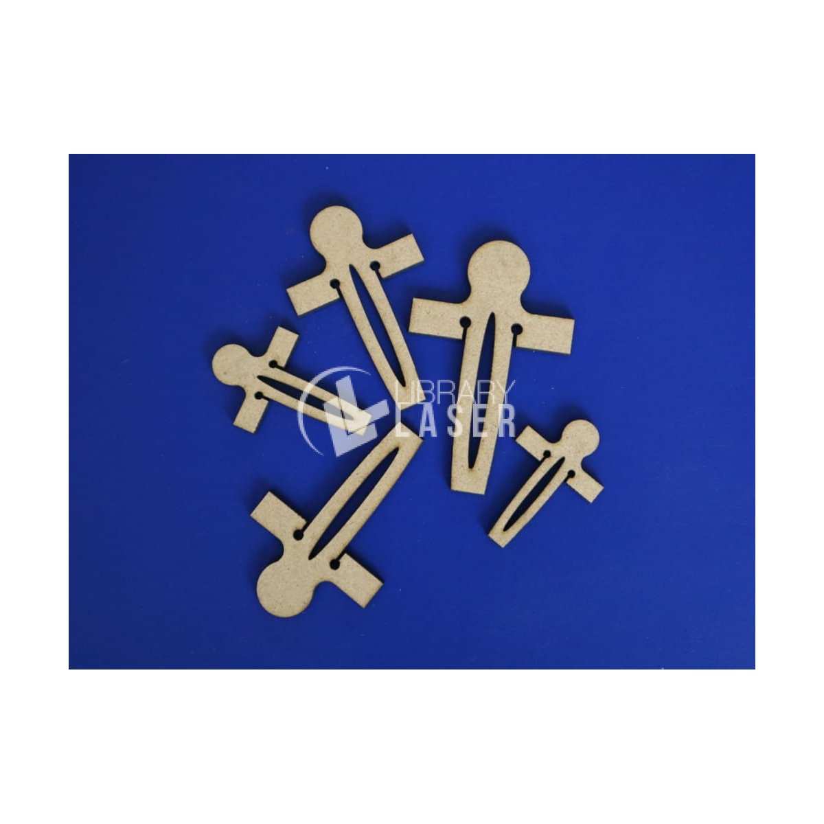 Honeycomb bed hold down pins laser cut