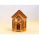 Small wooden house model laser cut vector
