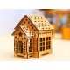Small wooden house model laser cut vector