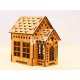 Small wooden house model laser cut vector