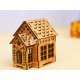 Small wooden house model laser cut vector