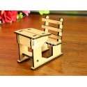 Miniature school desk laser cut vector file