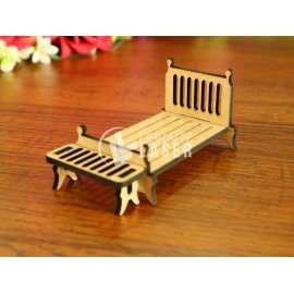 Dollhouse bed laser cut vector file