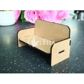 Miniature dollhouse sofa couch laser cut