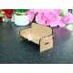 Miniature dollhouse sofa couch laser cut