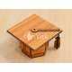Graduation cap shaped box laser cut design