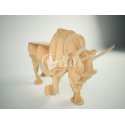 Estante decorativo Toro de carga madera láser