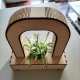 Wooden plant spotlight laser cut dxf file