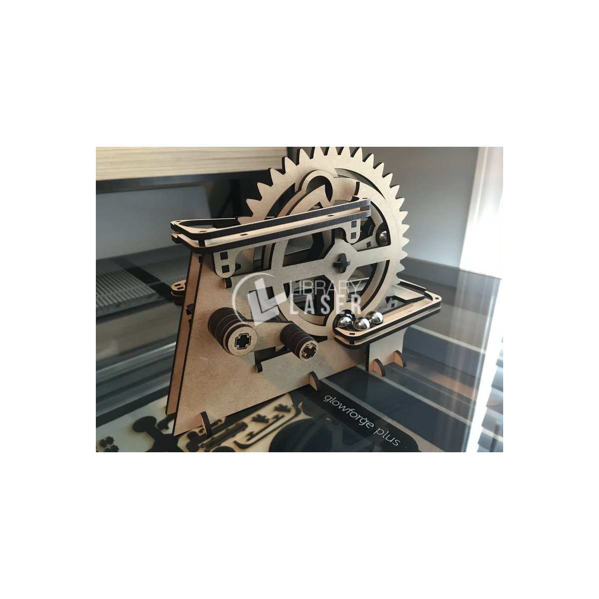 Wooden marble run laser cut vector file