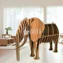 Estante con forma de elefante archivo láser