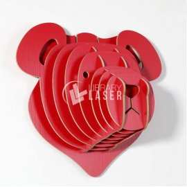Bear head wall decor laser cut vector file