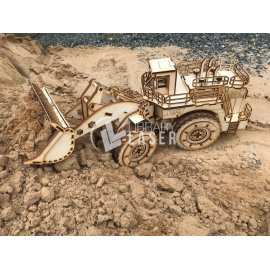 Caterpillar 994 loader 3D puzzle laser cut