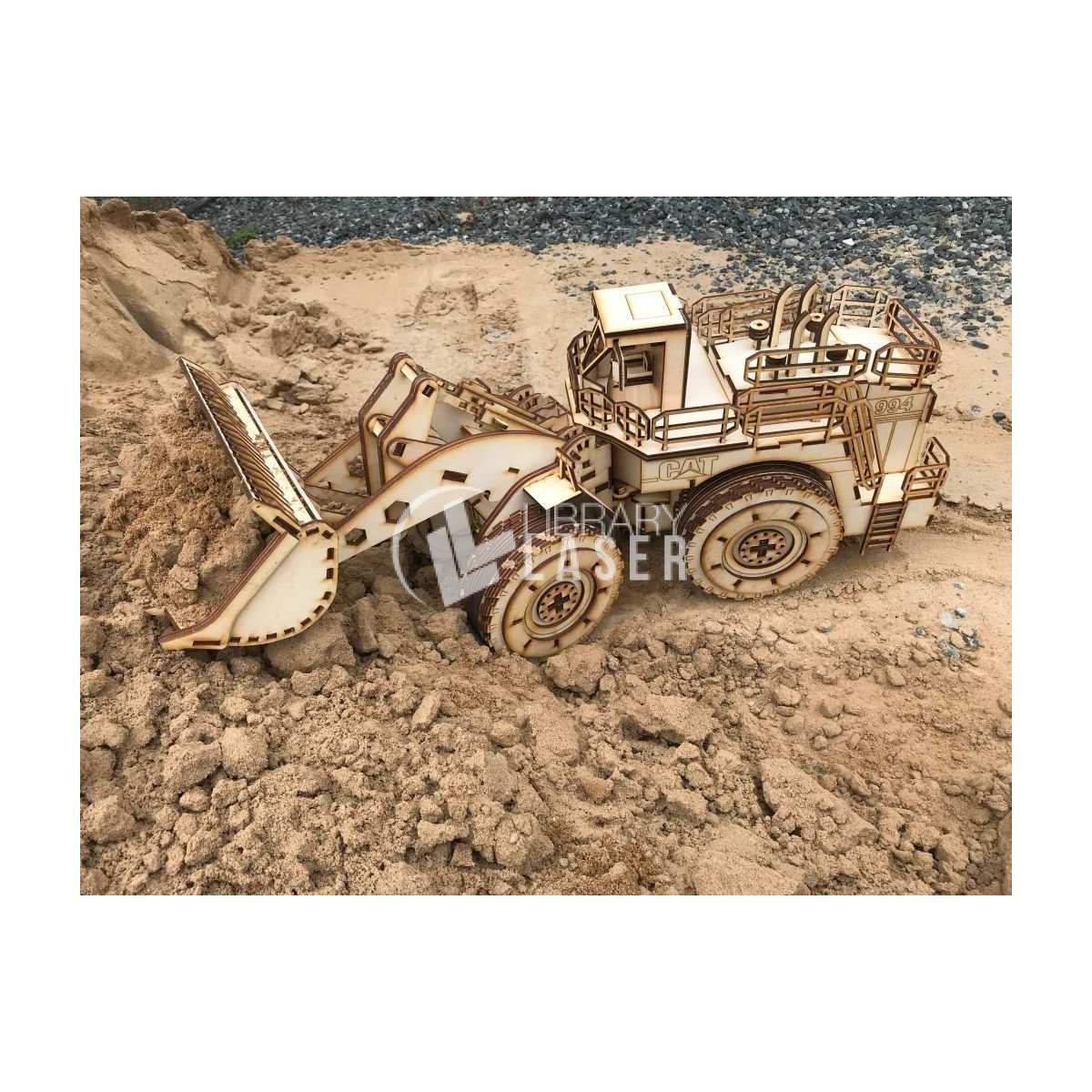 Puzzle 3D cargador Caterpillar 994 láser