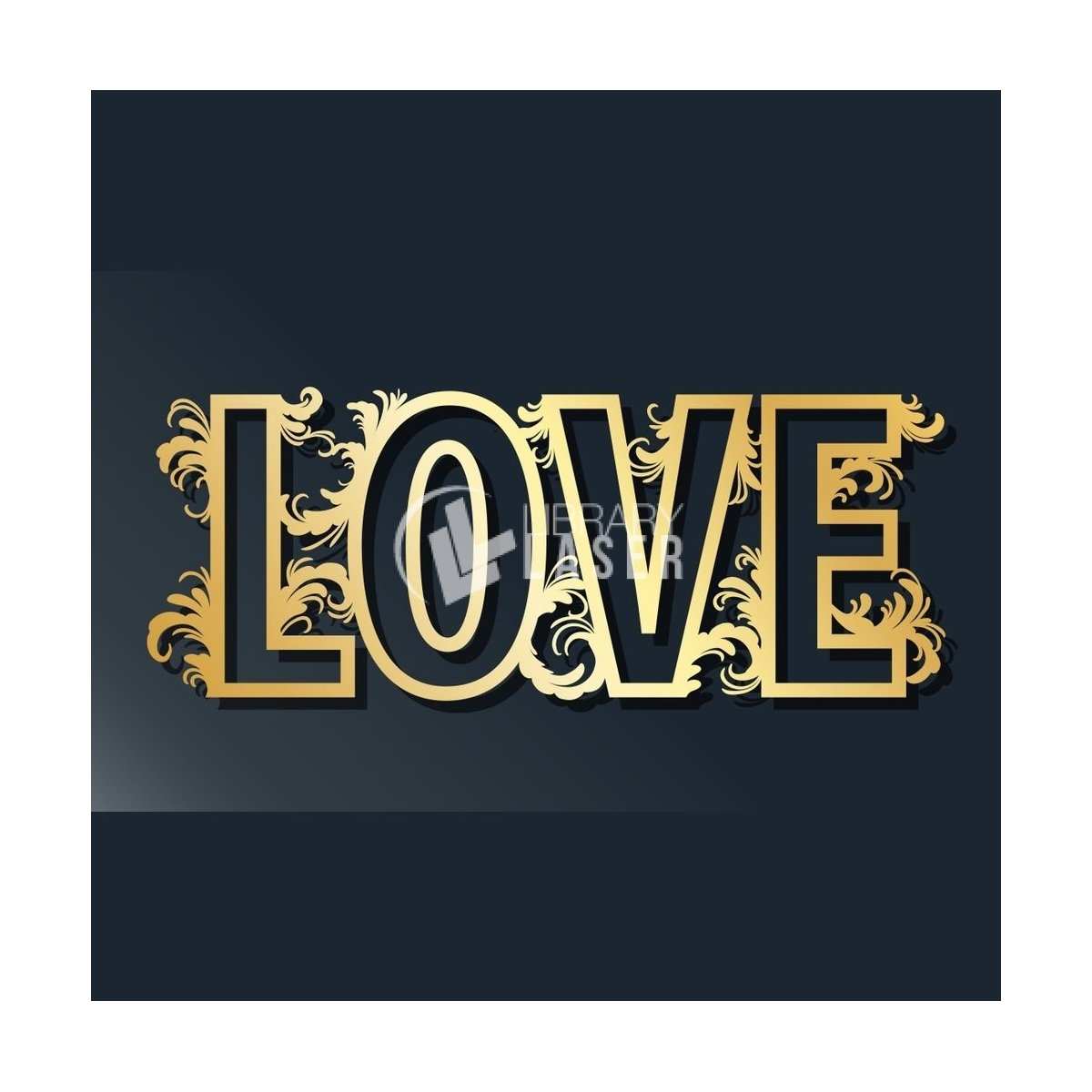 Love sign laser cut vector file