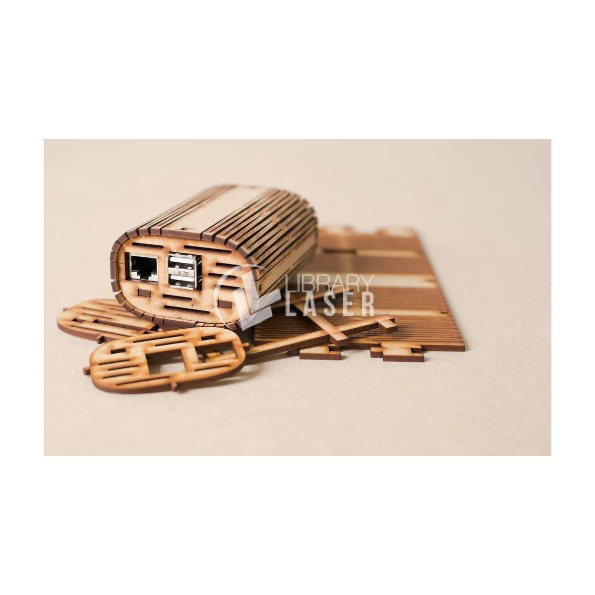 Raspberry Pi case laser cut vector file