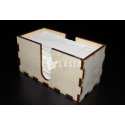 Wooden tissue box laser cut dxf vector file