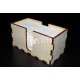 Caja de madera para pañuelos archivo láser