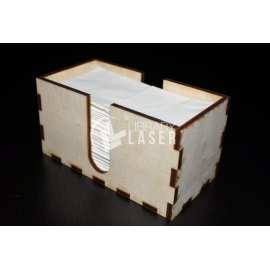Caja de madera para pañuelos archivo láser