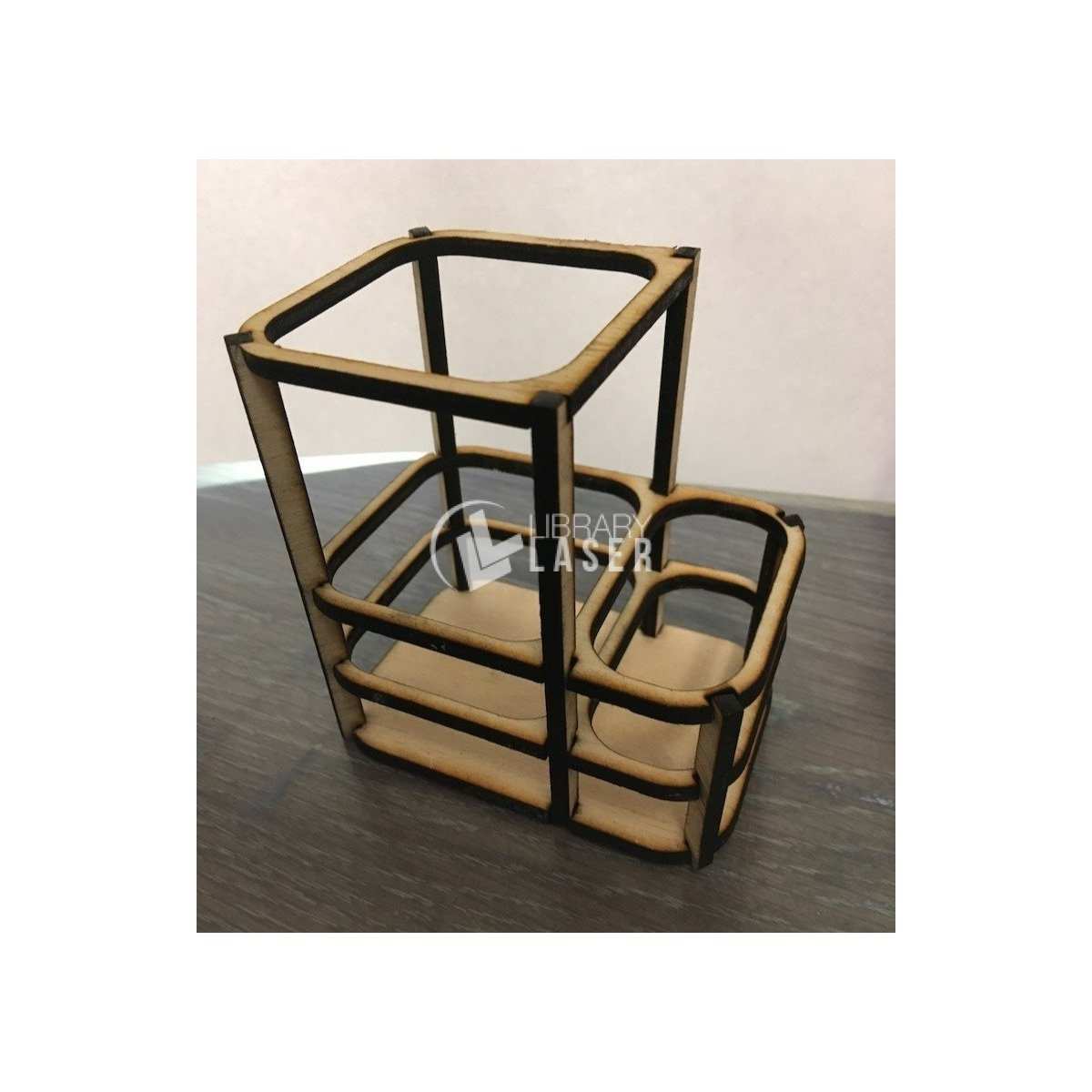Pencil holder laser cut dxf vector file