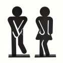 Restroom Sign Set - Bathroom Signage Laser Cut Vector Design