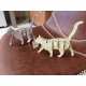 Modelo 3D gato cartón madera archivo corte láser