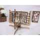 Modern Wood Table Lamp 3mm - Contemporary Laser Cut Design