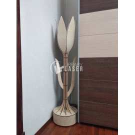 Lámpara de pie decorativa tulipán vector corte láser