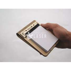 Folding Wood Notebook Cover - Laser Cut Living Hinge Vector