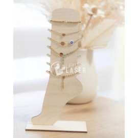 Anklet & Jewelry Display Stand - Laser Cut Organizer File