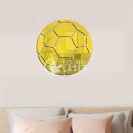 Football Wall Decor - Acrylic Mirror Sticker Laser Cut Design