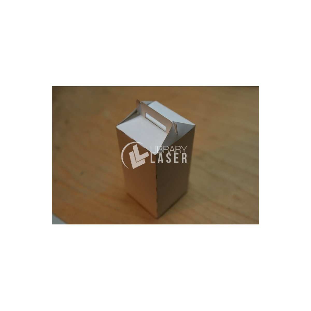 Caja de comida para llevar empaque plantilla vector corte láser