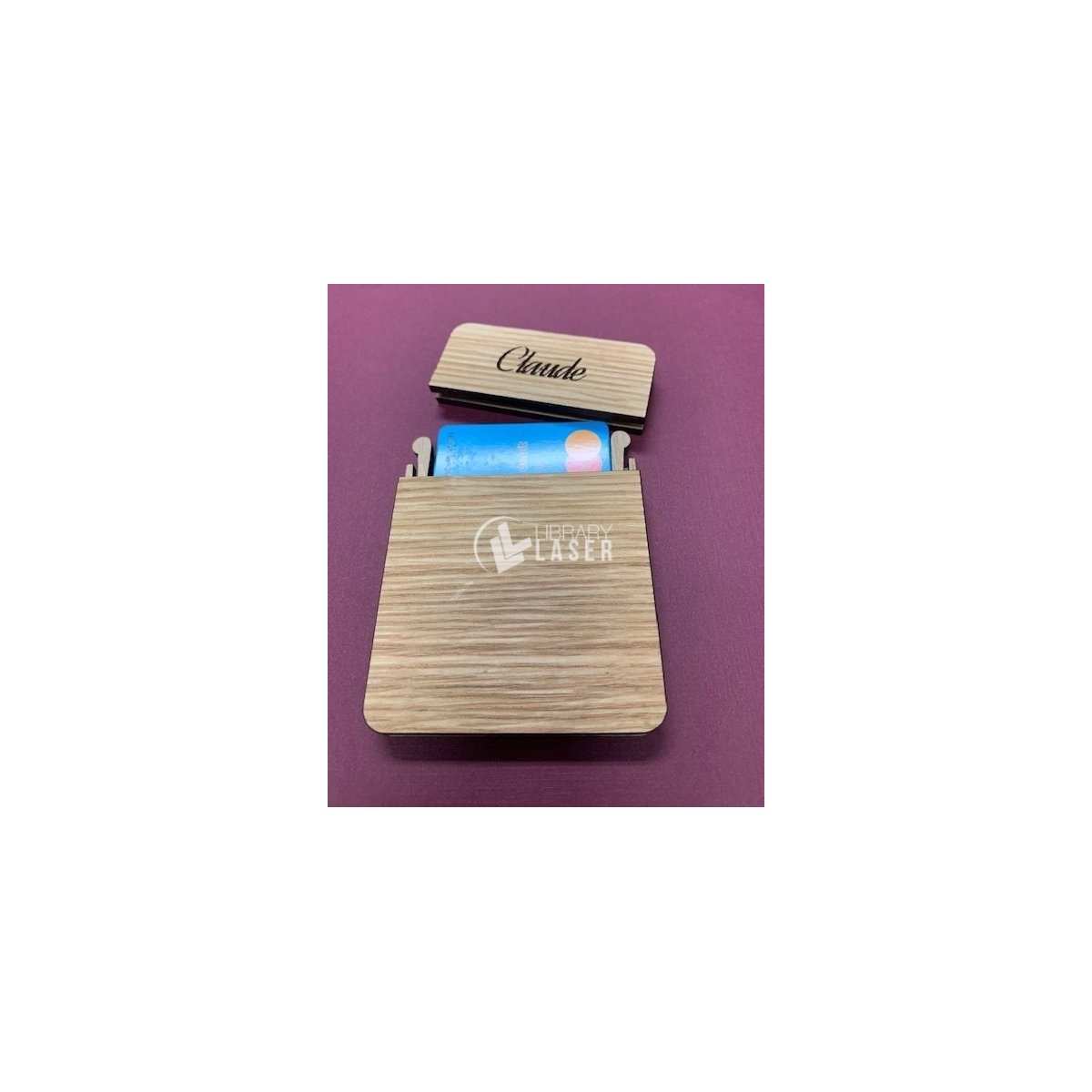 Gift Card & Business Card Holder - Laser Cut Desk Organizer