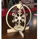 Hanging & Standing Snowflake Ornament - Holiday Laser Cut File