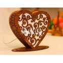 Heart Shaped Lamp 3mm - Acrylic Wood Love Lamp Laser Cut File