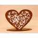 Heart Shaped Lamp 3mm - Acrylic Wood Love Lamp Laser Cut File