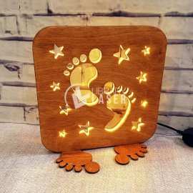 Home Decor Night Light - Decorative Accent Laser Cut Lamp