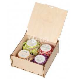 Honey Gift Box - Bee Hive Packaging Laser Cut Vector Plan