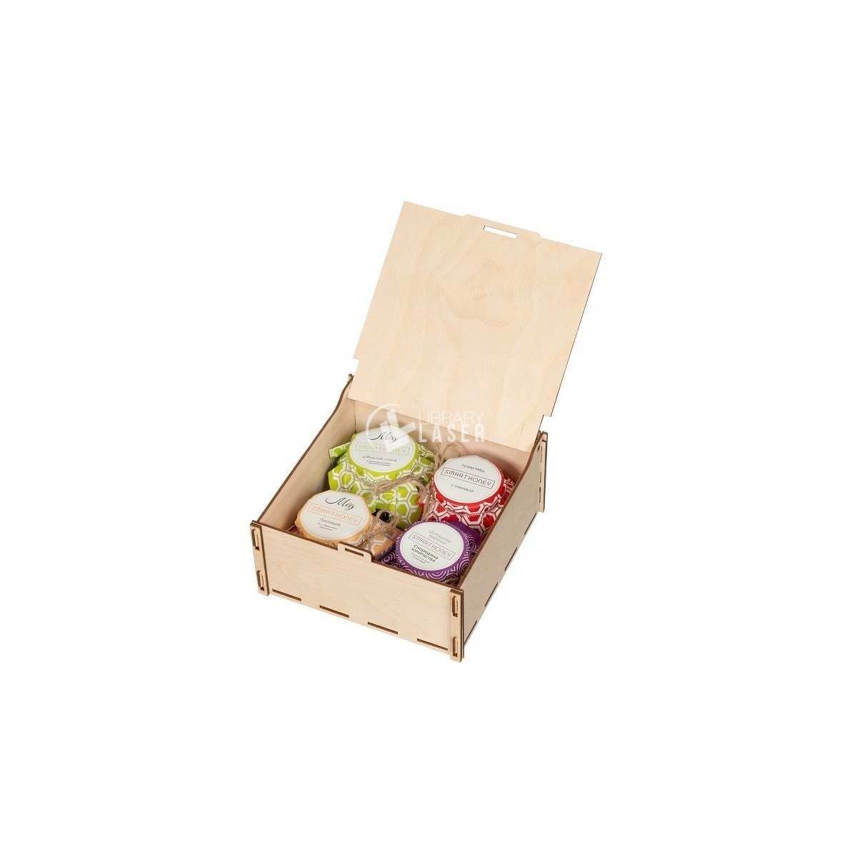 Honey Gift Box - Bee Hive Packaging Laser Cut Vector Plan