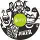 Joker Vinyl Wall Clock - Movie Theme Laser Cut Template