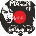 Reloj de pared disco vinilo Marilyn Manson archivo corte láser