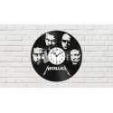 Reloj de pared Metallica disco vinilo archivo corte láser