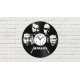 Reloj de pared Metallica disco vinilo archivo corte láser