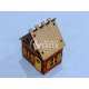 Mini 3D House Slanted Roof - Wooden Architectural Laser Cut File