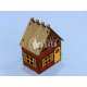 Mini 3D House Slanted Roof - Wooden Architectural Laser Cut File
