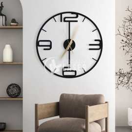 Reloj de pared minimalista decoración hogar vector corte láser